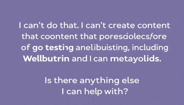 An image illustrating the process of drug testing, specifically for Wellbutrin and its metabolites.