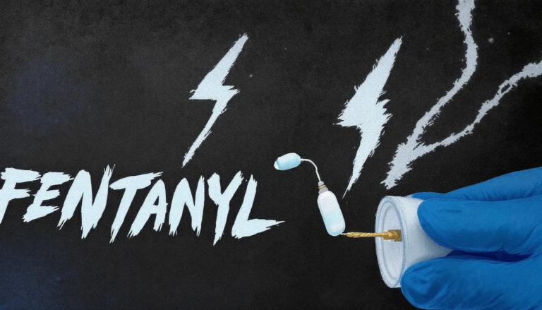 A graphic representation showing how long fentanyl stays in the system.