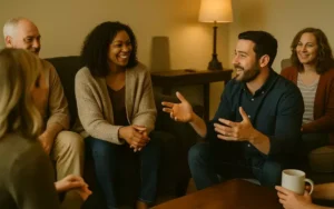 Alumni support group at Heartfelt Recovery Centers.