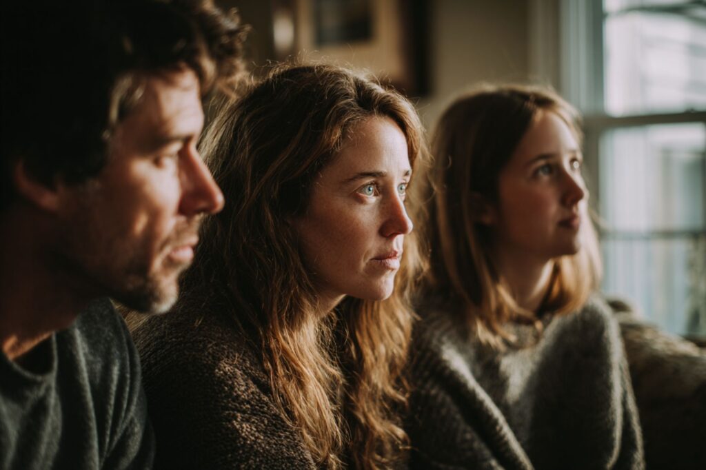 Family meeting with an addiction interventionist in New Hampshire focused on recovery planning