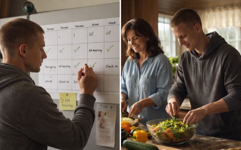 Rebuilding trust after addiction through consistent daily actions and reliability